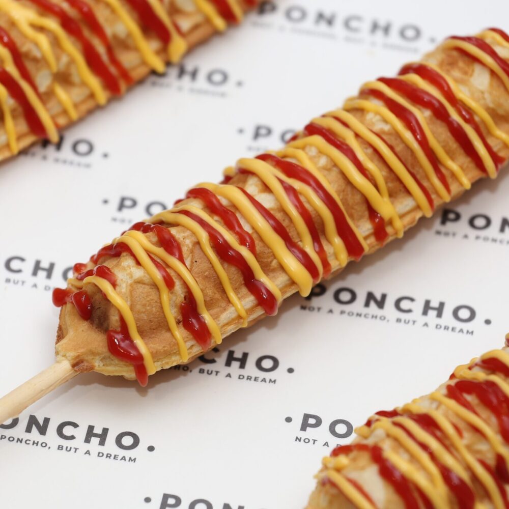 Corn Dog with Sausages and Cheese